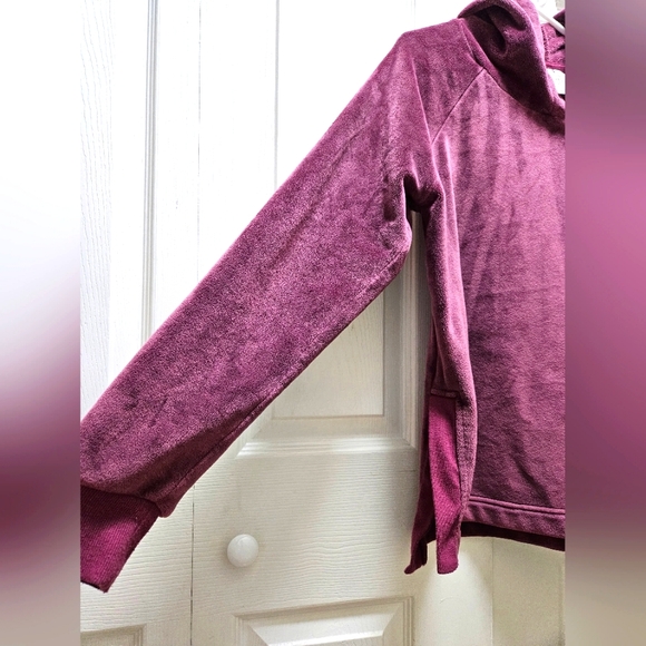 Members Mark Pullover Hoodie Cozy Plush Relaxed Fit Rib Trim Side Split Hem XS - Picture 3 of 6